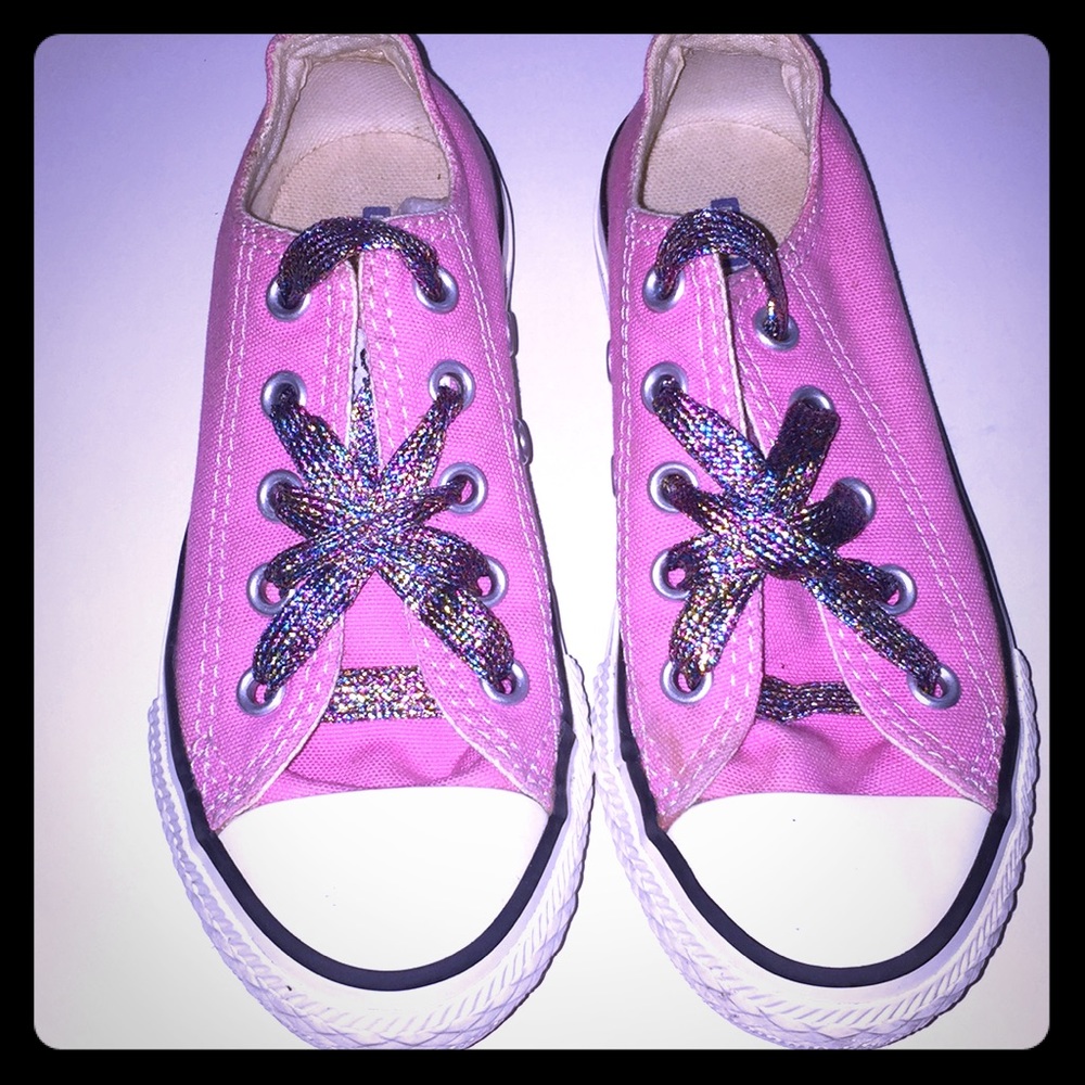 Girls’s Pink All ⭐️ Star Converse Size 11